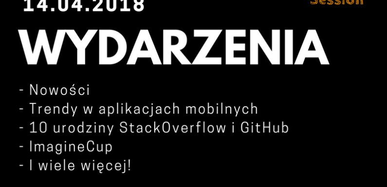 #6 Wydarzenia 14.04.2018